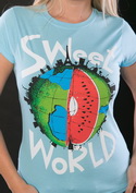 náhled - Sweet World modré dámské tričko