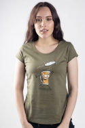 náhled - Čepice khaki dámské tričko