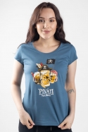 náhled - Piváti z Kalibiku modré dámské tričko
