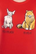 náhled - Kočka před výplatou dámské tričko