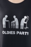 náhled - Oldies party černé dámské tričko