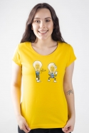 náhled - Prdlá žluté dámské tričko