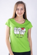 náhled - Jablka v županu dámské tričko