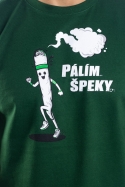náhled - Pálím špeky zelené pánské tričko