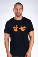 náhled - Veverky černé pánské tričko