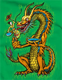 náhled - Hungry Dragon zelené pánské