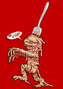 náhled - Špagety červené pánské tričko