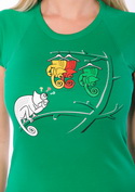 náhled - Těžká volba zelené dámské tričko