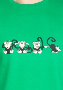 náhled - Opice zelené pánské tričko