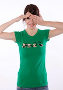 náhled - Opice zelené dámské tričko