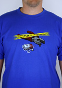 náhled - Zoubkovražda modré pánské tričko