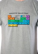 náhled - Periodická tabulka šedé pánské tričko