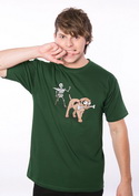 náhled - Kostlivec zelené pánské tričko