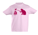 náhled - Kočka a myš růžové dětské tričko