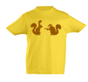 náhled - Veverky žluté dětské tričko