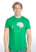 náhled - USB mozek zelené pánské tričko