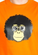 náhled - Retro opičák oranžové pánské tričko