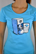 náhled - Lednice modré dámské tričko