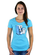 náhled - Lednice modré dámské tričko