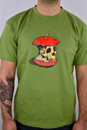 náhled - Dead Apple zelené pánské tričko
