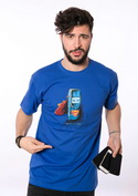 náhled - Mobil z oceli modré pánské tričko