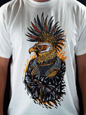 náhled - Punk Eagle bílé pánské tričko