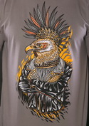 náhled - Punk Eagle šedé pánské tričko