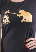 náhled - Kočka a myš dámské tričko
