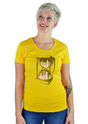 náhled - Přesýpací hodiny žluté dámské tričko