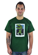 náhled - Aligátor zelené pánské tričko