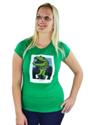 náhled - Aligátor zelené dámské tričko