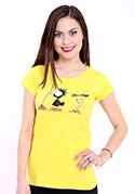 náhled - Nesprávný konec žluté dámské tričko