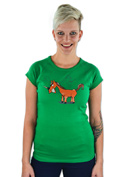 náhled - Jednorožec zelené dámské tričko