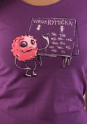 náhled - Rýmička fialové dámské tričko
