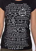 náhled - Matematik černé dámské tričko