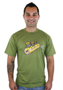 náhled - Divoká jízda zelené pánské tričko