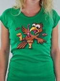 náhled - Žížalovetřelec zelené dámské tričko