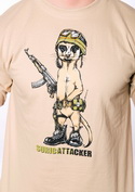 náhled - Surikata hnědé pánské tričko