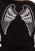 náhled - Křídla černé dámské tričko