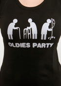 náhled - Oldies party černé dámské tričko raglán