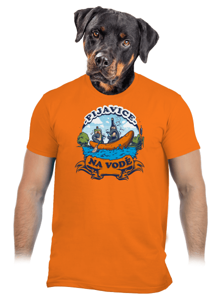 Pijavice na vodě pánské tričko Orange
