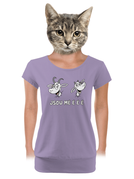 Kozy dámské tričko s lemem Lavender