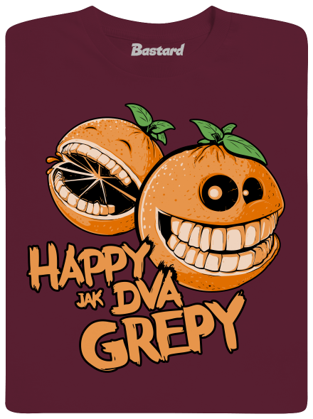 Happy grepy dětské tričko Burgundy