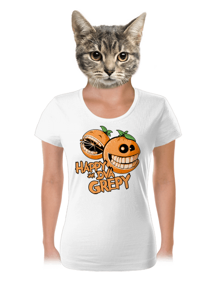 Happy grepy dámské tričko White