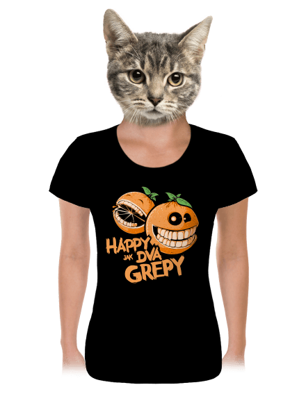 Happy grepy dámské tričko Black