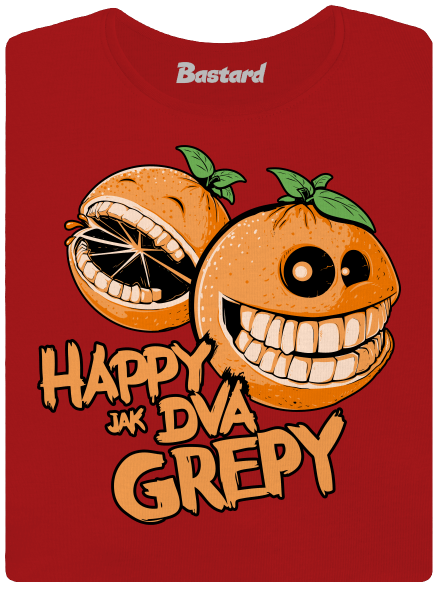 Happy grepy dámské tričko premium Red Mal
