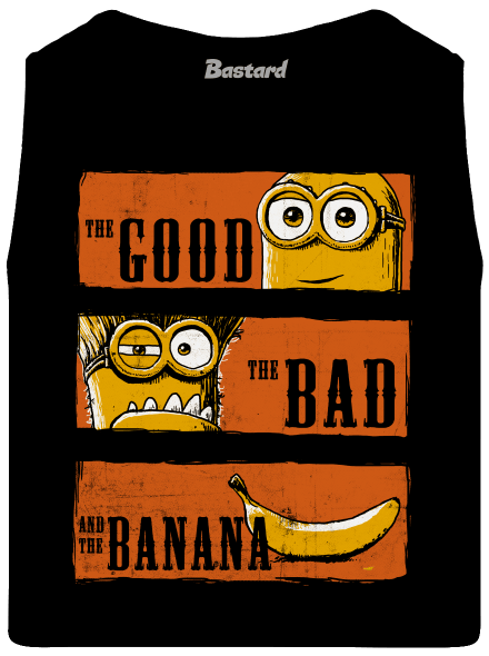 Hodný zlý a banán pánské tílko Black
