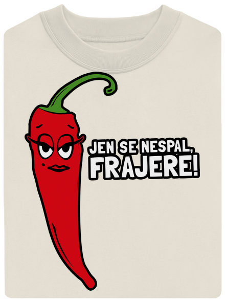 unisex mikina bez kapuce