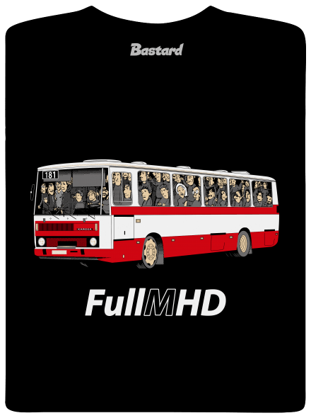 Full MHD pánské tričko Black