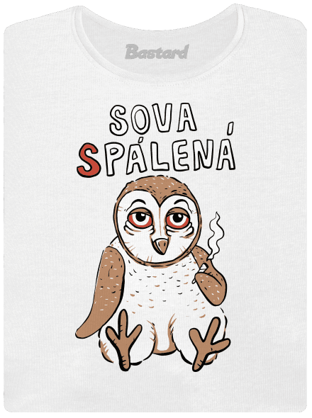 Sova Pálená dámské tričko premium White